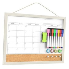 Calendarboard for Wall, 17x13 Inchesboard Calendar Cork Board 17"x13" White