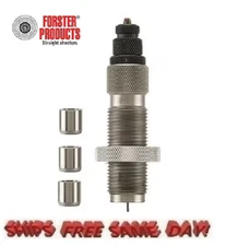 Forster Bushing Bump Neck Sizing Die w/ 3 Bushings for 6.5x55mm Swedish BBK2420