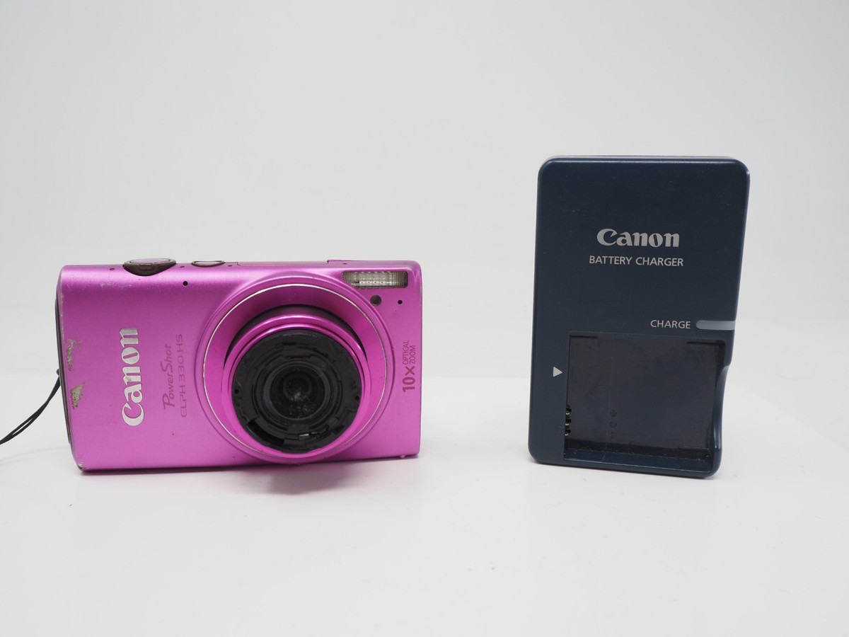 Canon PowerShot ELPH 330 HS Pink Digital Camera - 12.1 MP 10x Zoom
