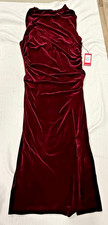 Vince Camuto Velvet Dress Womens Size 16 Burgundy Wine NWT MSRP $168