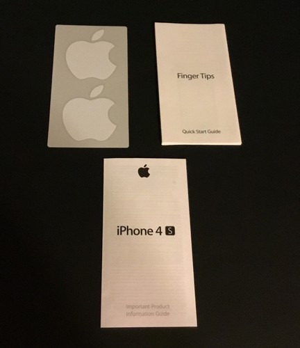 Apple iPhone 4S blanc 64 Go boîte vide uniquement avec inserts et autocollants Apple - Photo 7 sur 22