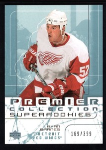 Ryan Barnes 2003 04 Ud Premier Collection 69 Rc Rookie Red Wings