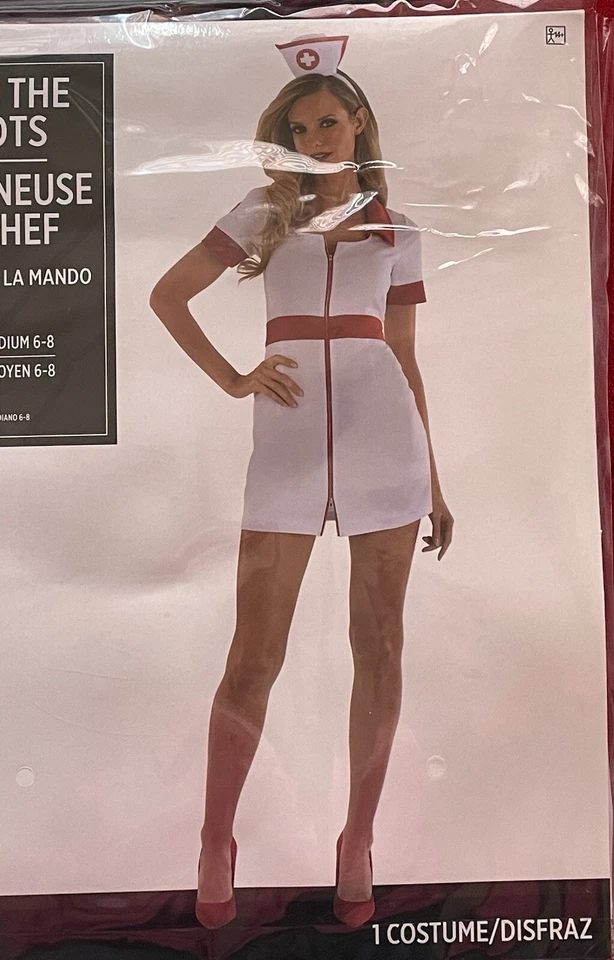 NEW Suit Yourself Costume Women's Call The Shots Nurse 2 Pcs. Costume Sz: M 6/8 - Image 3 of 4