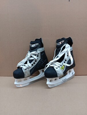 GRAF Supra 570 PD05/10 Ice Hockey Player Skates- Blk/Sil- Sz 4R Pro 2000