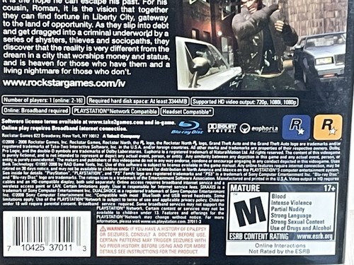 Grand Theft Auto IV (PlayStation 3, 2008) - Picture 4 of 9