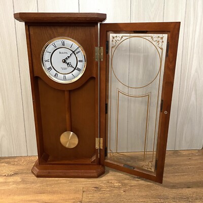 BULOVA WESTMINSTER QUARTZ WALL CLOCK BATTERY OPERATED (Chime Don't