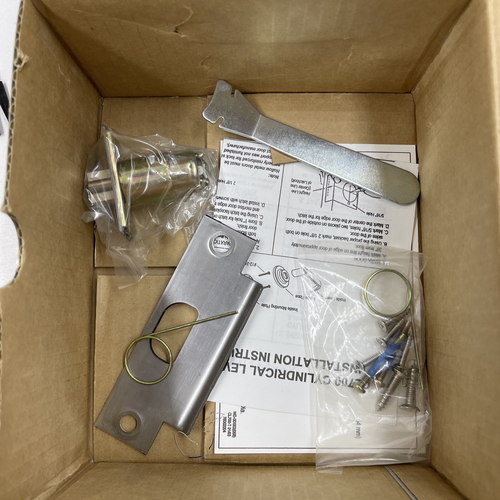 Dorma CL780D Storeroom Lock w/ Key, Satin Chrome Finish NOS eBay