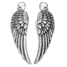 925 Sterling Silver Angel's Wing Charm - Choose Left or Right