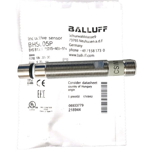 New In Box BALLUFF BHS B135V-PSD15-NEX-S04 Proximity Switch - Picture 1 of 4