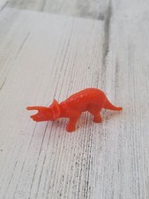 Triceratops dinosaur mini red paleontologist toy figure