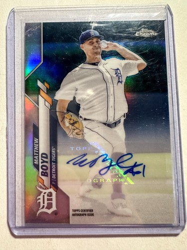 K28,539 - 2020 Topps Chrome Update Autograph Refractors #USAMB Matthew Boyd