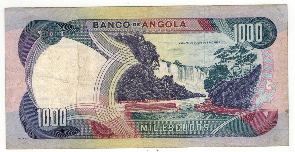 Angola Banknotes 1000 ESCUDOS 1972 p103 FINE/VF BT12871 - Image 2 of 2