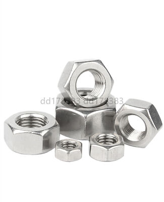 4# 6# 8# 10# 12# 1/4'' 5/16'' 3/8'' 1/8'' 5/32'' 3/16'' Hex Nuts 304SS Inch Nut A2