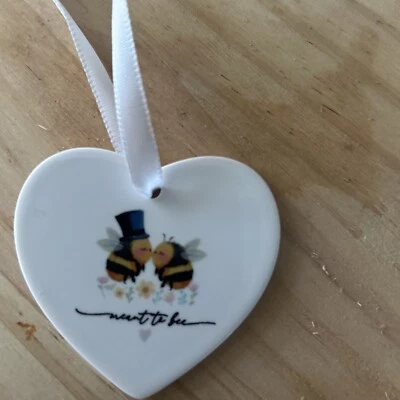 Valentine’s Day love heart ‘hanging decorations 6 cm - Image 1 of 4
