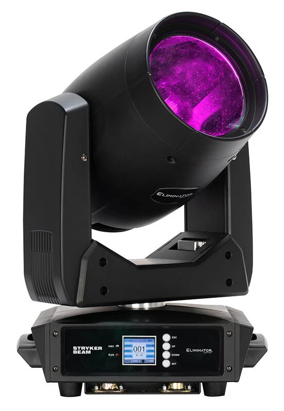 Eliminator ADJ Stryker Beam 13 Color LED Moving Head Gobo/Strobe Light+Fogger - Image 2 of 4