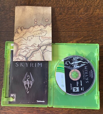 The Elder Scrolls V Skyrim Xbox 360 - Complete CIB 93155117631| eBay