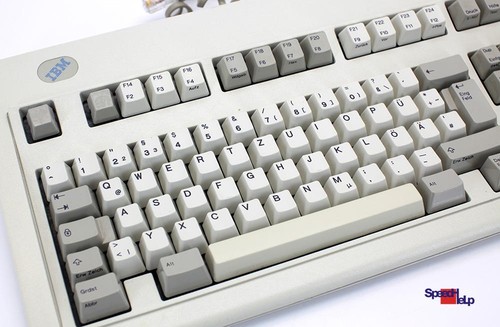 IBM 1394416 VINTAGE CLAVIER D'ORDINATEUR QWERTZ ALLEMAND RÉTRO ANCIEN 1994 - Photo 2/6