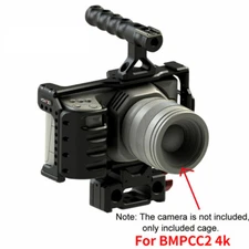 HONTOO DSLR Full Cage Rig Kit Top Handle 15mm Baseplate For BMPCC2 4k Camera