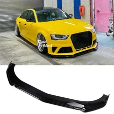 For Audi A4 S4 RS4 B8 2008-2012 Glossy Front Bumper Body Lip Spoiler Splitter US