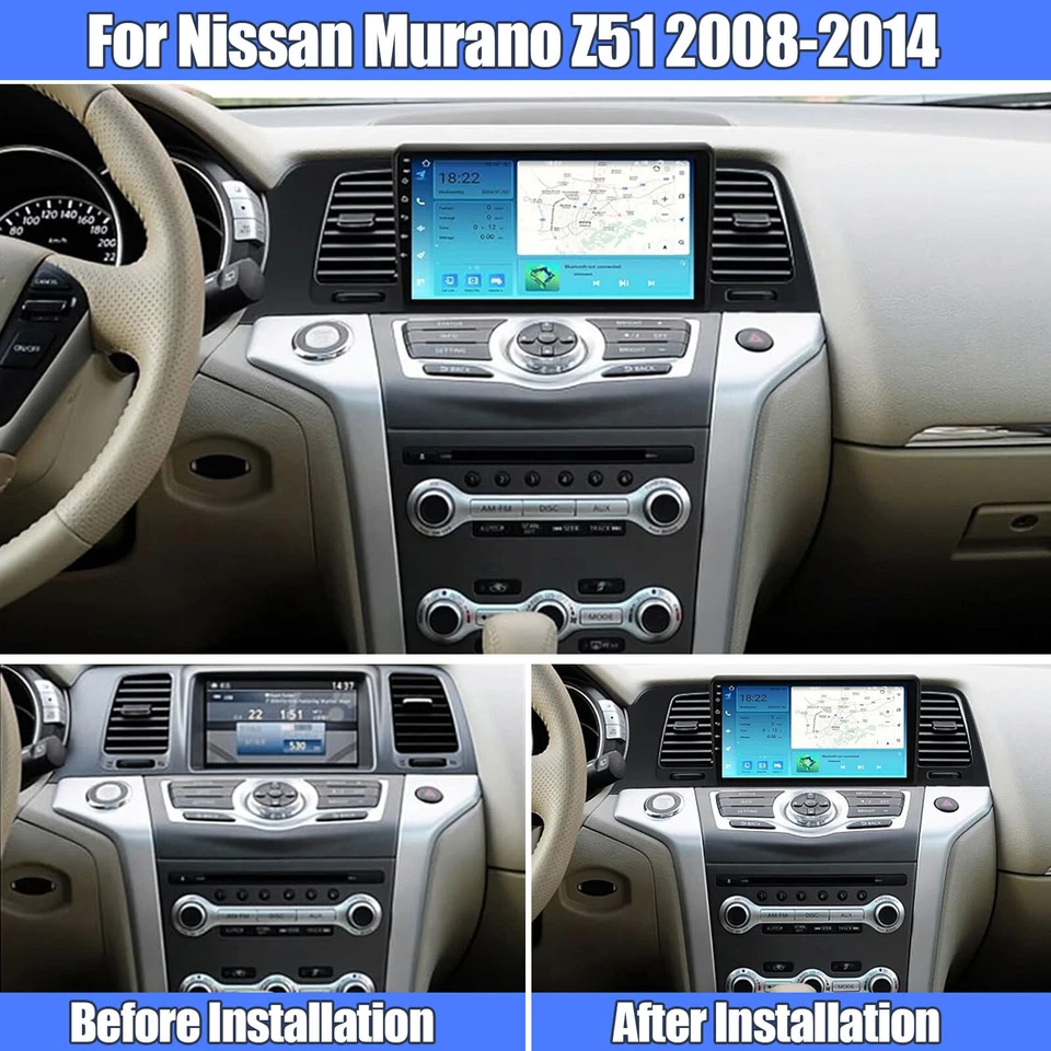 Android 13.0 Apple Carplay GPS For Nissan Murano Z51 2008-2014 Car Radio 4G+64GB - Image 2 of 4