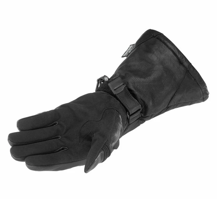 Guantes de moto FirstGear Fargo 3 temporadas negros para mujer talla LG Foto 2 de 3