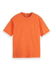 SCOTCH & SODA Amsterdam Men's Front & Back Garment Dye Artwork Cotton T-Shirt XL