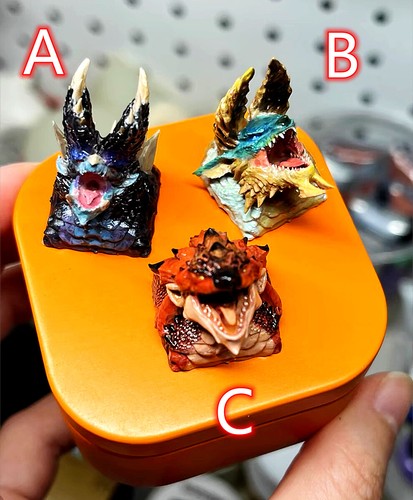3D Monster Hunter Keycaps R4 Artisan Keycaps For Cherry MX Mechanical Keyboard - Picture 5 of 14
