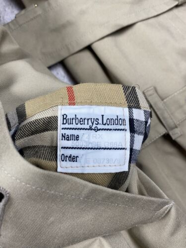 Burberry Kensington Trench Coat Wool Lining Vintage Mens Sz XL Double Breasted - Picture 9 of 9