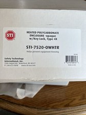 STI-7520-OWHTR, Heated polycarb Enclosure-opaque W/keylock, Type 4x