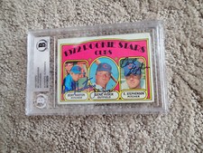 1972 TOPPS #61 Signed BURT HOOTEN Gene Hiser STEPHENSON Chicago Cubs BECKETT MLB