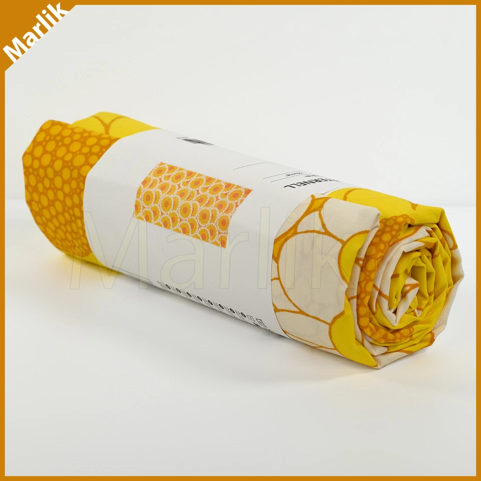 Tela precortada Ikea Sandeternell, amarilla, flores grandes MAJSOL 59x118", NUEVA Foto 4 de 4