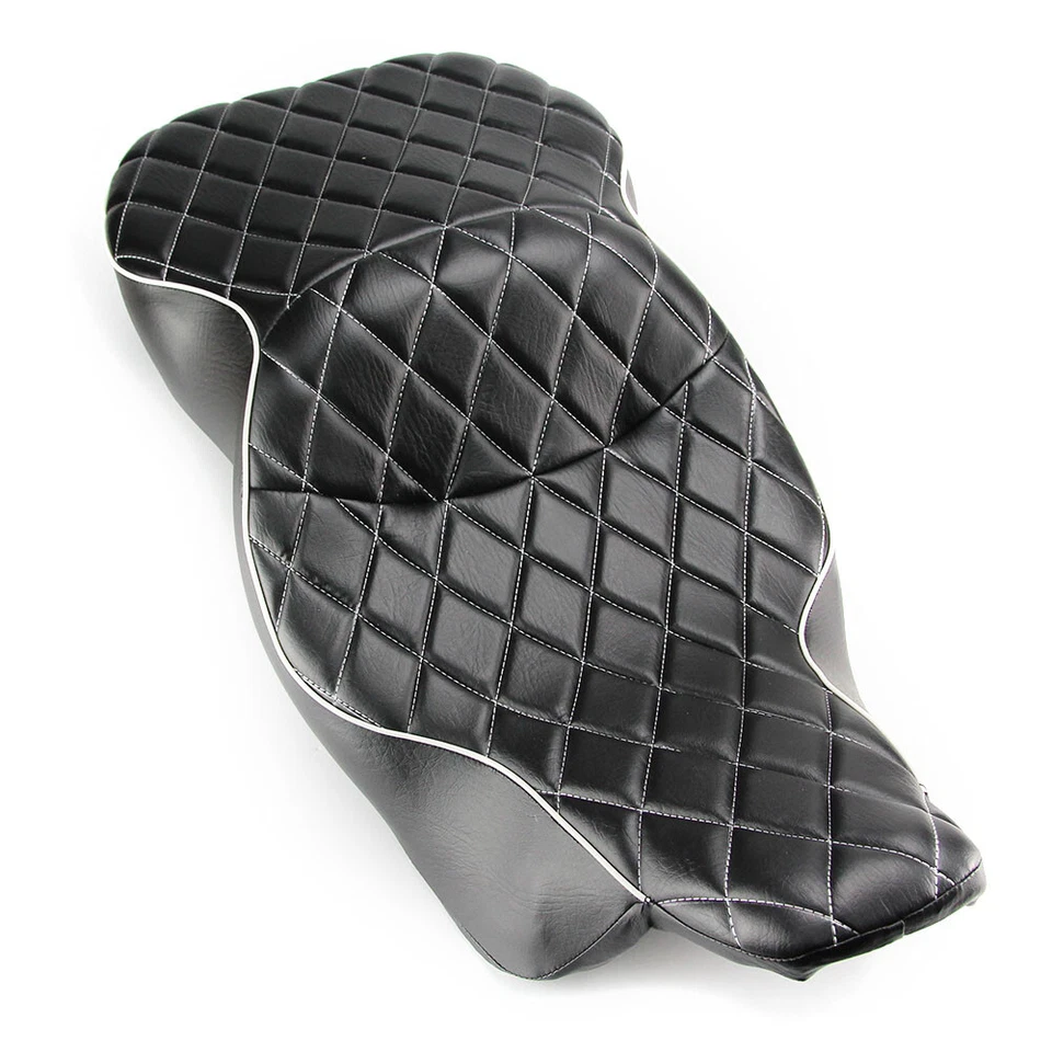 Low-Profile 2 Up Rider Seat For Harley Electra Glide Standard Classic 1997-2007 - Image 4 of 4