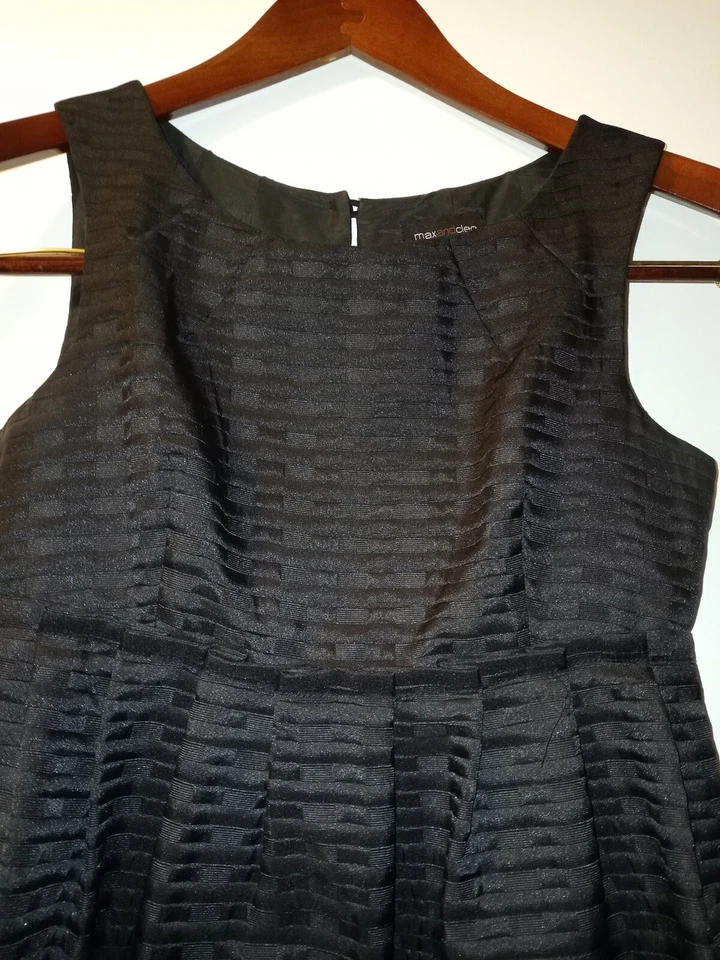 Max&Cleo Womens DRESS Formal Dress Black Sleveeles size 2 short 100% Polyester.  - Image 2 of 4