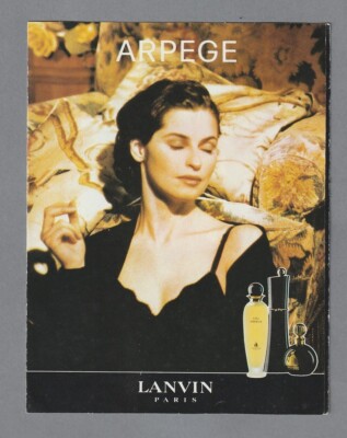 Advertising card - advertising card - Arpeggio de Lanvin double sided 2 flaps
