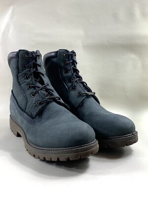 Timberland Premium Inch Lace Up Waterproof Boot Blue Nubuck Leather UK  EU 38 UK