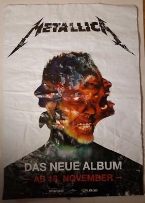 METALLICA Hardwired...To Self-Destruct PROMO Poster 80x60cm DIN A1 | Heavy Metal
