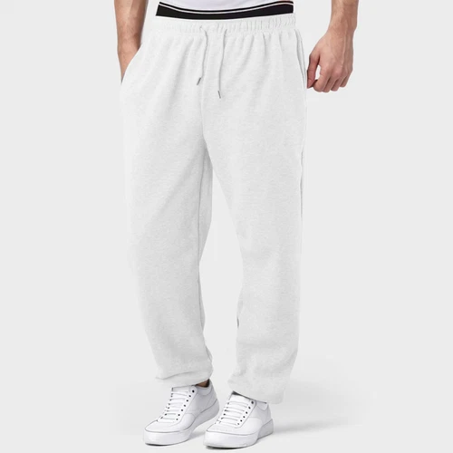 Herren Fleece gefütterte Jogginghose weites gerades Bein Hose unten Sweatpants Jogger - Bild 52 von 54