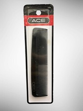 NOS Vintage Ace Pocket Comb 5" Black 61586 USA Made
