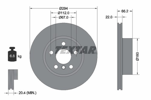BREMSSCHEIBE BMW P. 3 2,0 19- - Bild 1 von 1