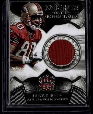 2014 Crown Royale KR-JR Jerry Rice Knights of the Round Table Patch /249 49 ers