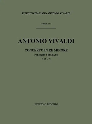 Concerto Per Archi E B.C.: In Re Min. Rv 128 | F.Xi-31 - Tomo 251 | Vivaldi