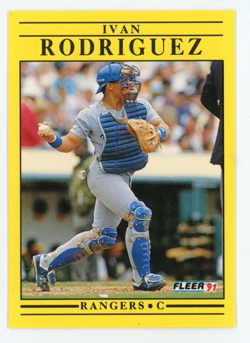 Ivan Rodriguez #U-62 1991 Fleer Update card