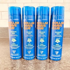 Lot of 4 Dollar Shave Club Shave Gel 6.7 oz Aloe Shea Butter Vitamin E New