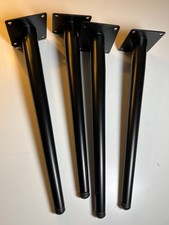 Heavy Duty Metal Steel Iron Angled Slanted Table Legs w Leveling Adjusting Feet