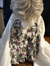 Owl Infinity Scarf/Wrap Neck Ring Boho Shawl