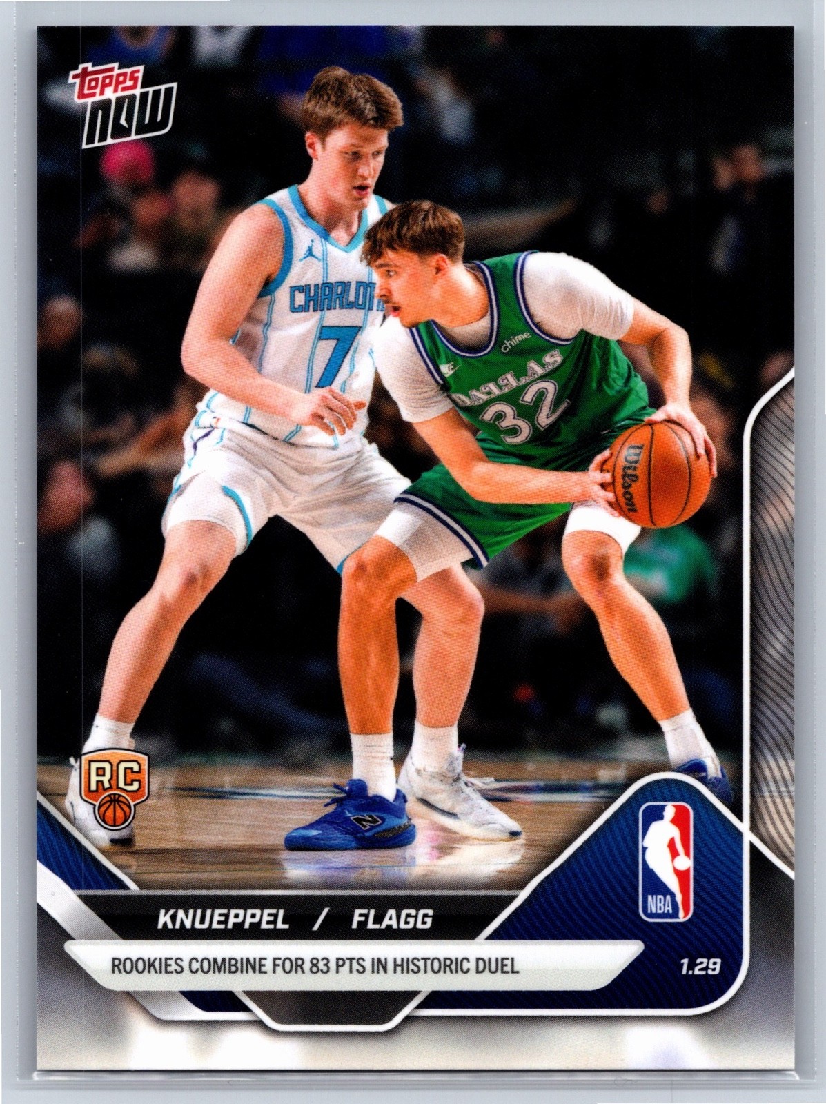2025-26 Topps Now - Cooper Flagg, Kon Knueppel #152 (RC) ROY Mavericks/Hornets