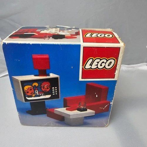 Lego 274 Color TV and Chair Set Vintage 1970s COMPLETE