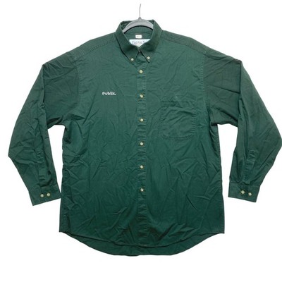 publix dress shirts Publix Uniform Shirt Mens Large Green Long Sleeve Button UP