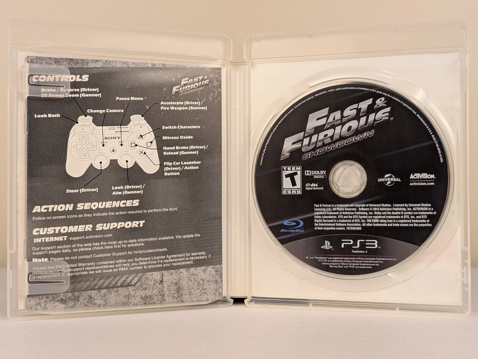 Fast & Furious: Showdown (PlayStation 3 PS3) ➡️CIB  - Tested - Near Mint 📀! - Image 3 of 4