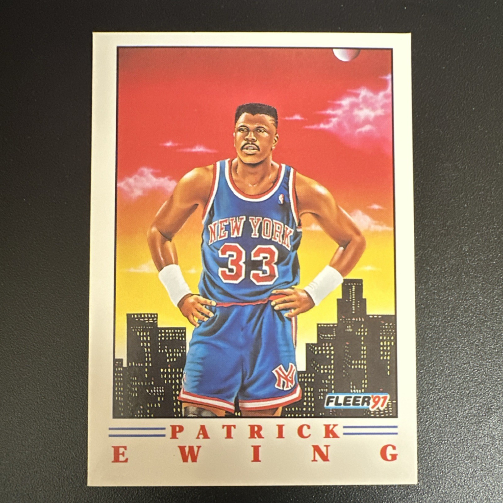 Fleer 1991-92 Pro Vision Patrick Ewing Insert #4 New York Knicks Basketball